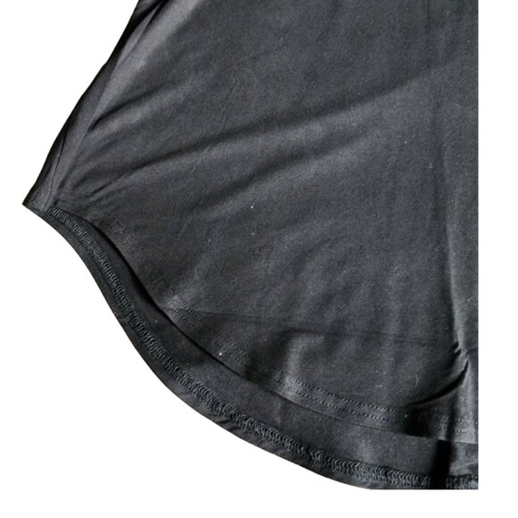 Blue Sky Plus Size Black 3/4 Sleeves Tunic with Crew Neck Soft Jersey. Size 1X - Picture 6 of 9